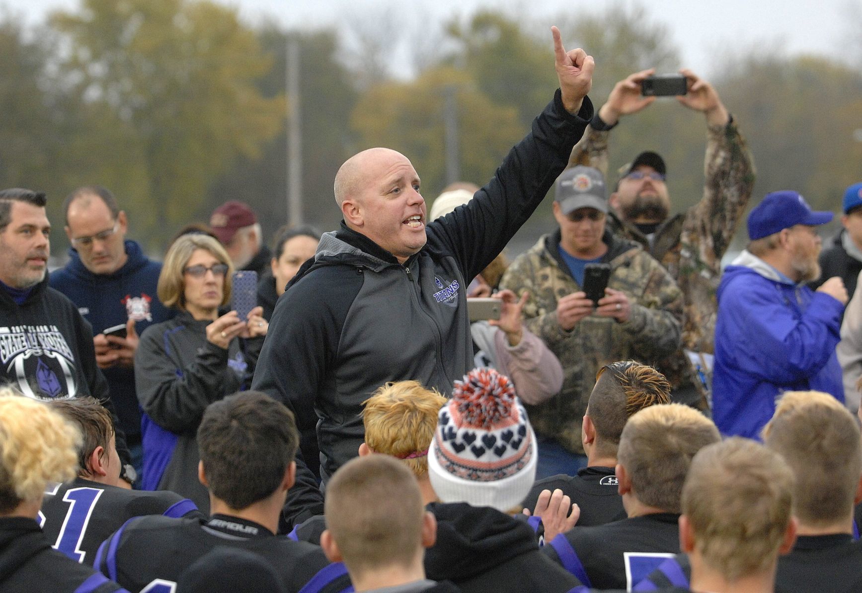 El Paso-Gridley pep talk